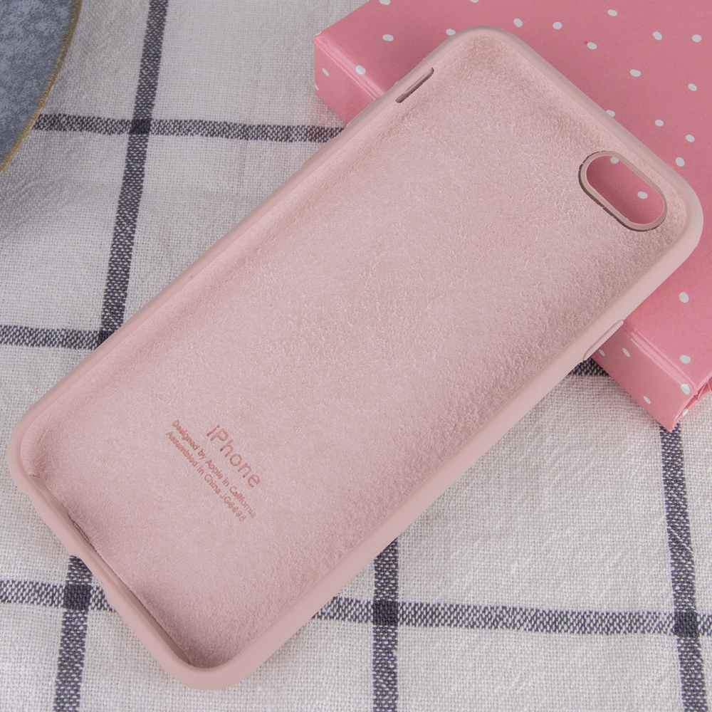 Silicone Case Full Protective (AA) для iPhone 6/6s (Pink Sand)-2